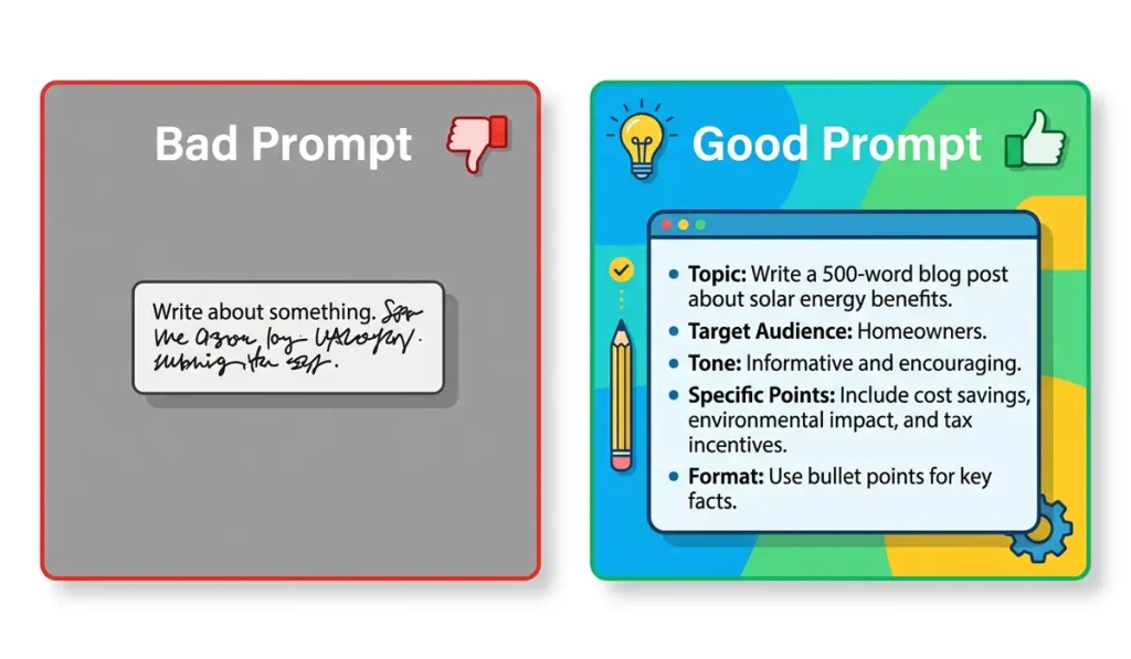Good vs. Bad AI Prompts