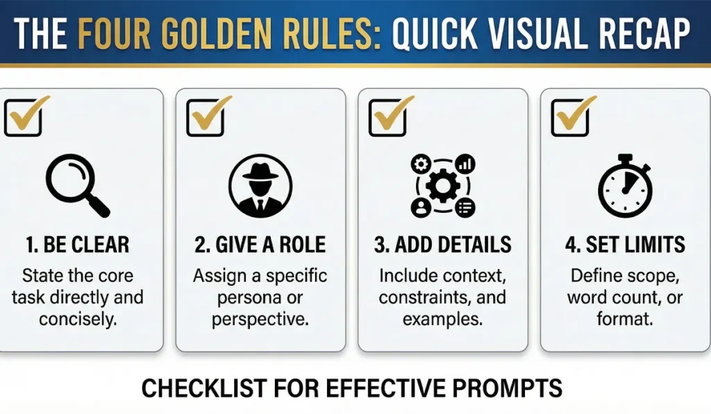 The Golden Rules for AI Prompts
