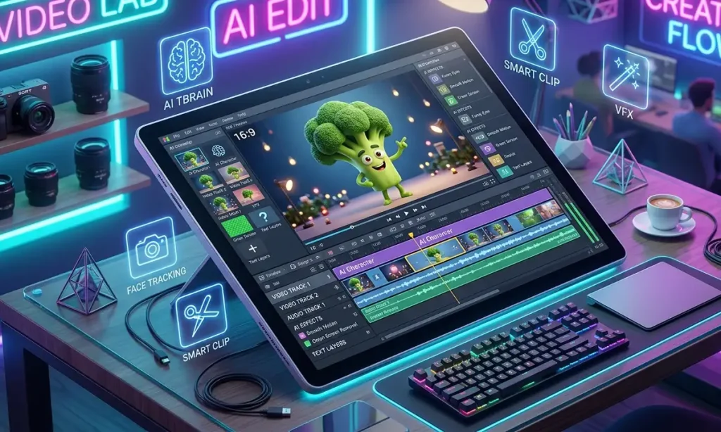 Step by step AI creation workflow showing how to animate food characters for social media reels