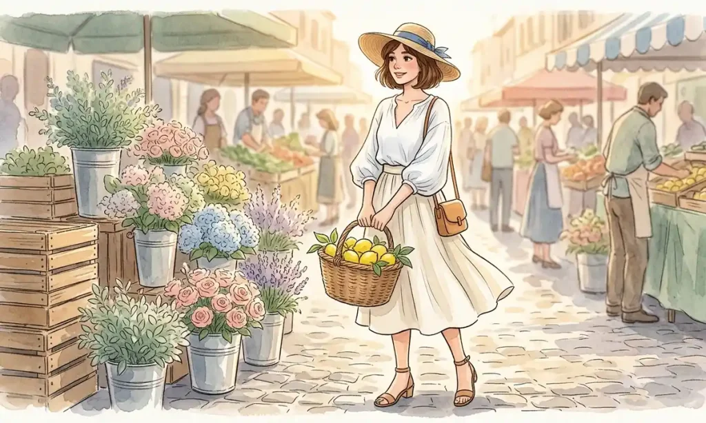 Summer Girls Watercolor AI Prompts