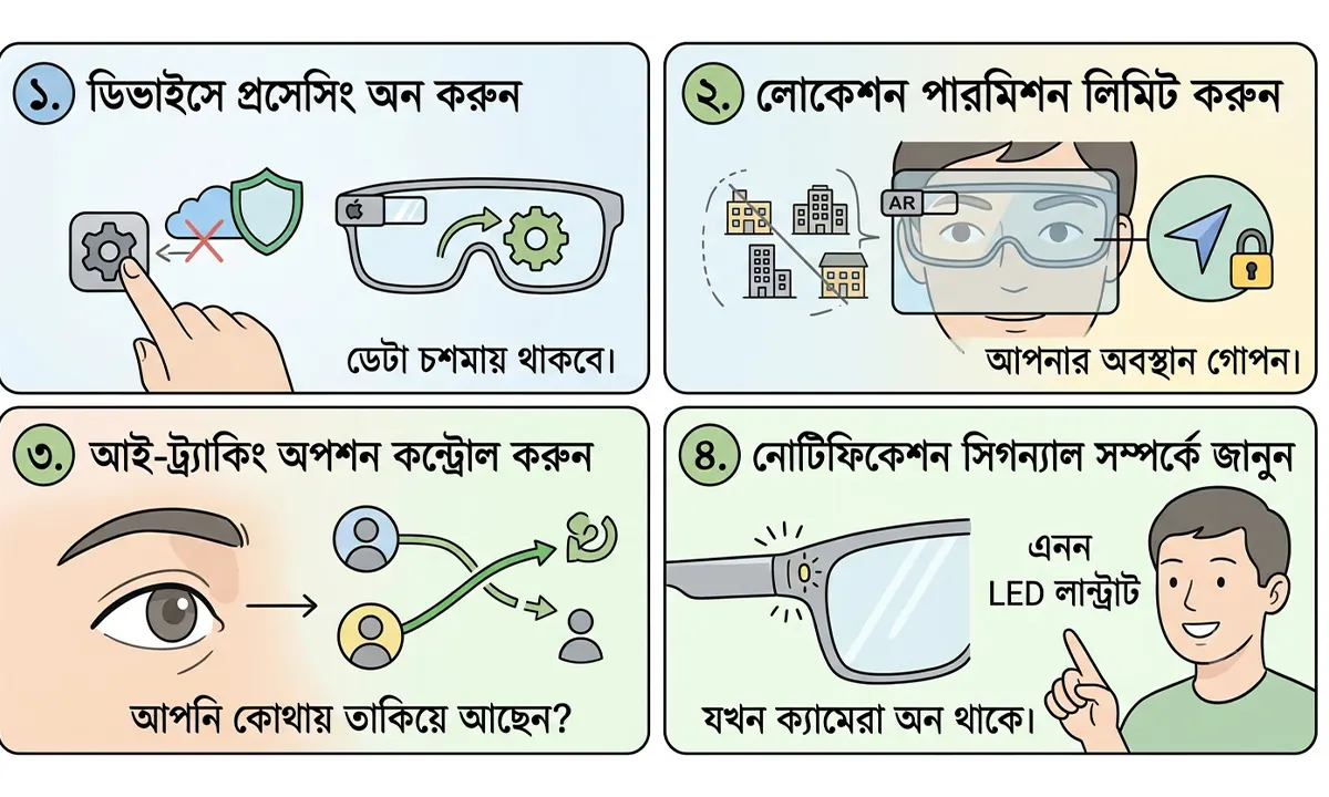 অ্যাপলের স্মার্ট গ্লাস: ব্যবহারকারীর প্রাইভেসি কি এবার ঝুঁকিতে?