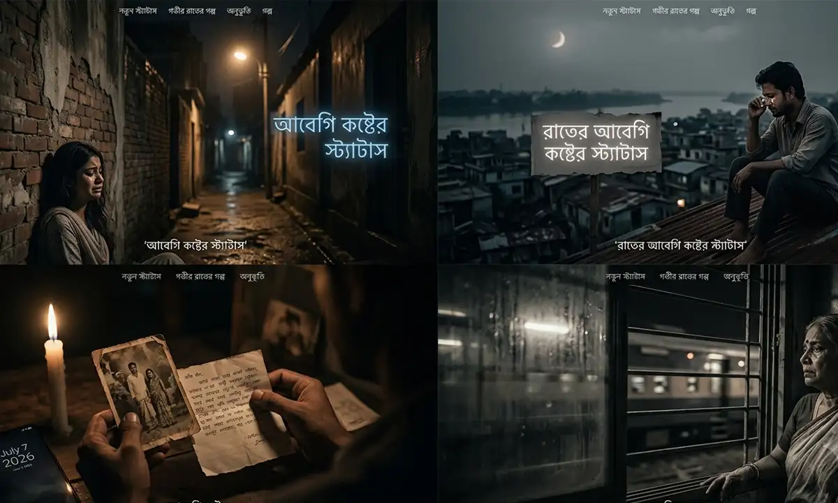 ৯৯+সেরা আবেগি কষ্টের স্ট্যাটাস। রাতের আবেগি কষ্টের স্ট্যাটাস