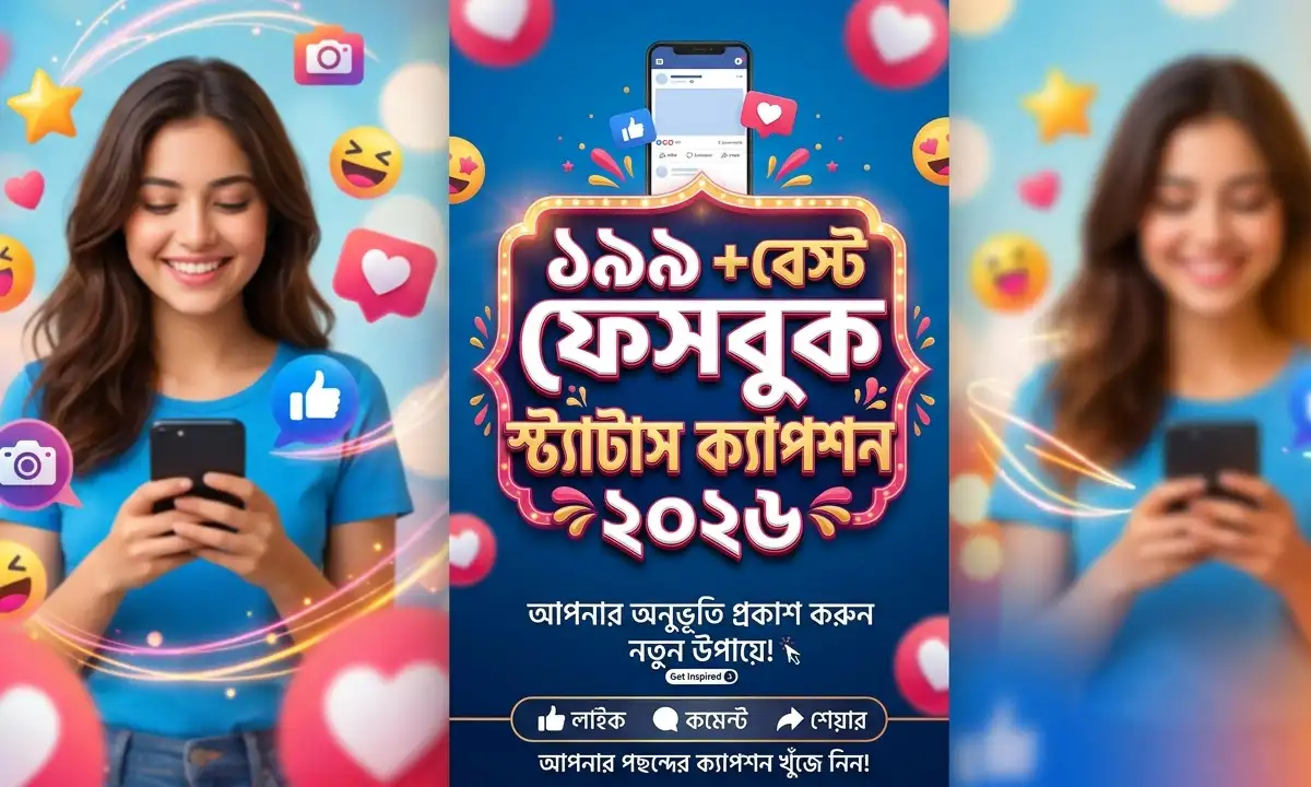 ১৯৯ +বেস্ট ফেসবুক স্ট্যাটাস ক্যাপশন ২০২৬