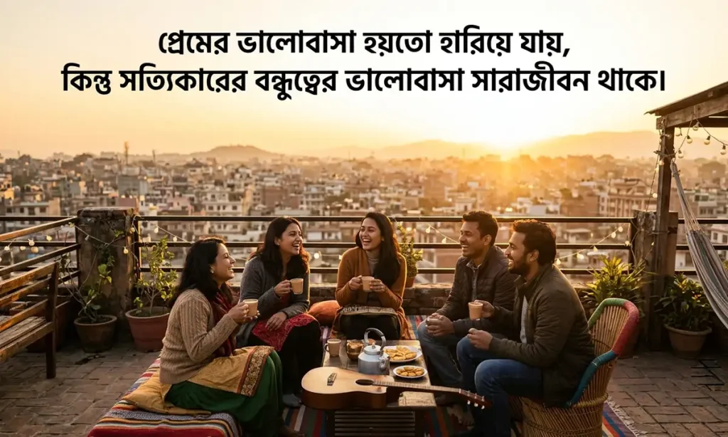 বন্ধুত্বের ভালোবাসা নিয়ে ক্যাপশন এবং খাঁটি বন্ধুত্বের স্ট্যাটাস