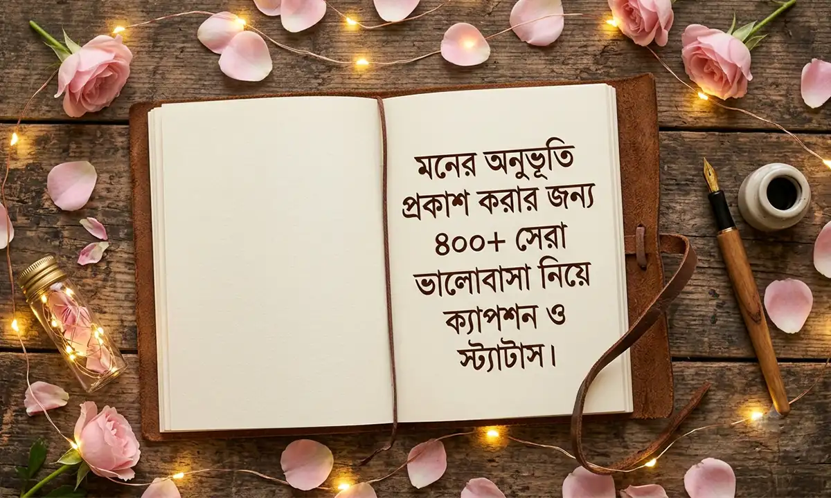 মন ছোঁয়া ৪০০+ ভালোবাসা নিয়ে ক্যাপশন ও স্ট্যাটাস