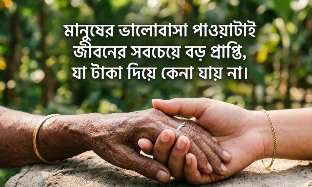মানুষের ভালোবাসা নিয়ে ক্যাপশন এবং মানবতার সুন্দর উক্তি
